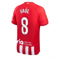 Fotbalové Dres Atletico Madrid Saul Niguez #8 Domácí 2023-24 Krátký Rukáv